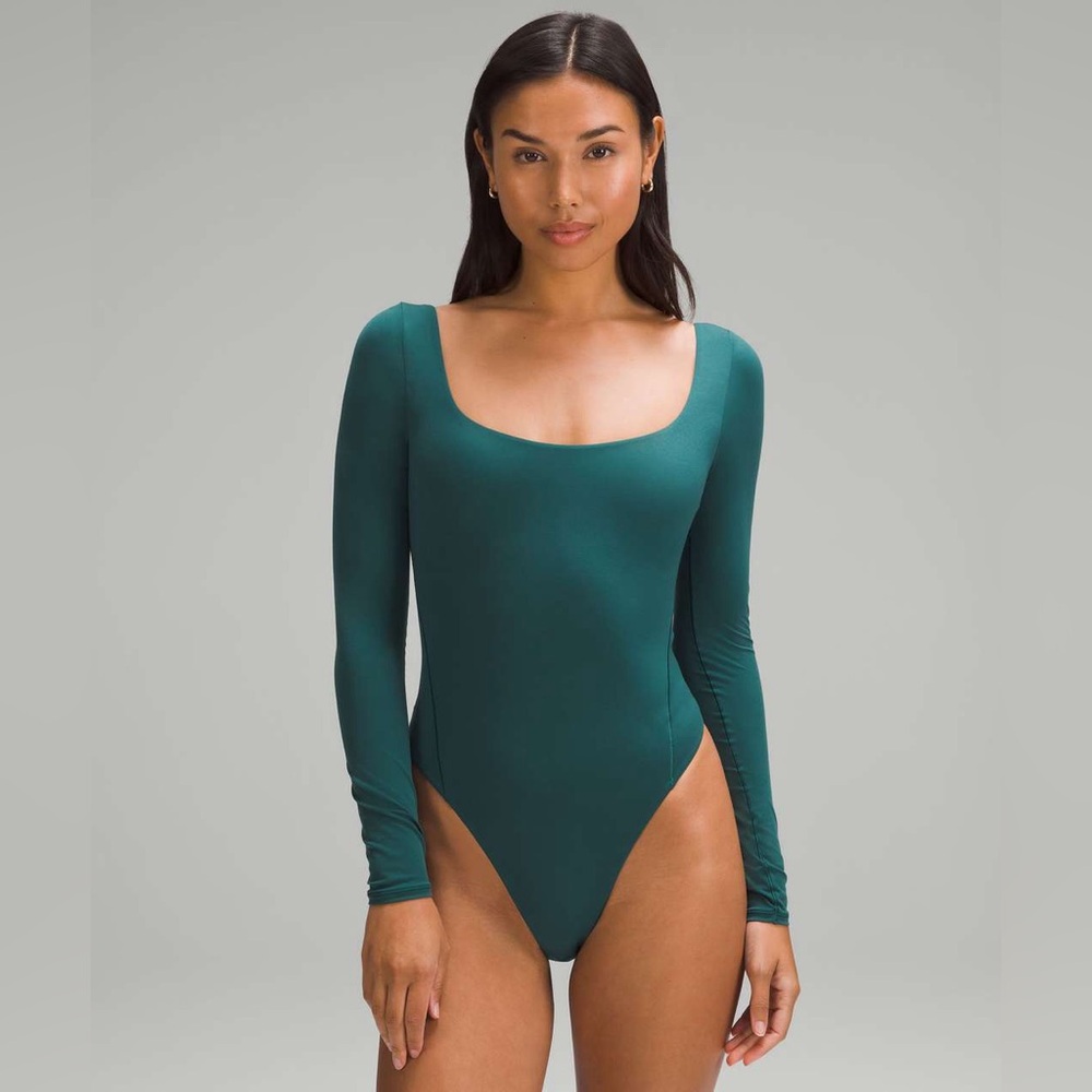 Lululemon Wundermost Ultra-Soft Nulu Square-Neck Long-Sleeve Bodysuit